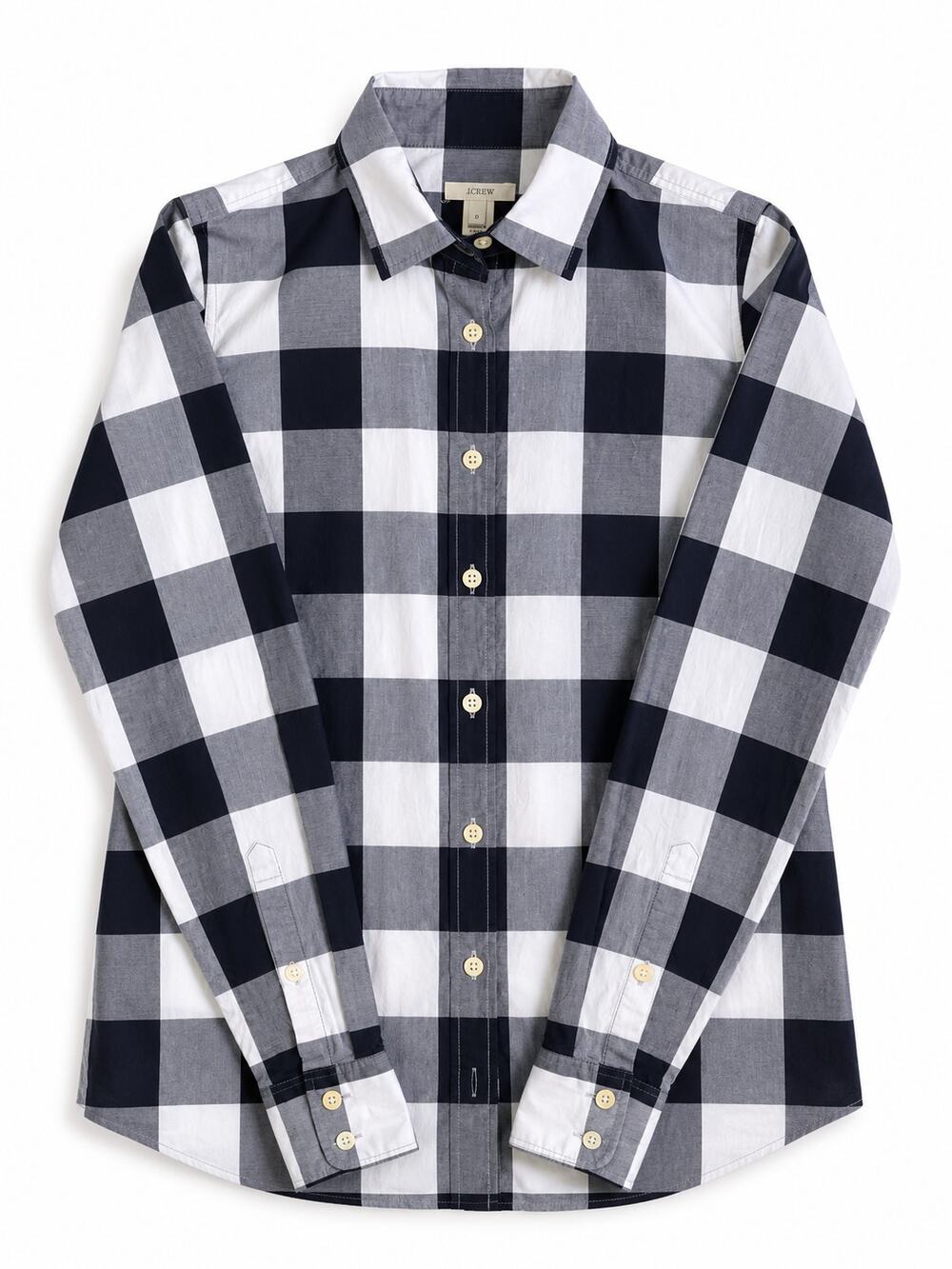 J.CREW 100% Cotton Plaid Button Up Shirt